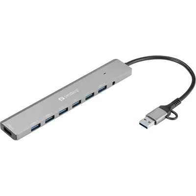Sandberg USB Hub - USB-C/A to 7 x USB 3.0 Hub – 2. kép