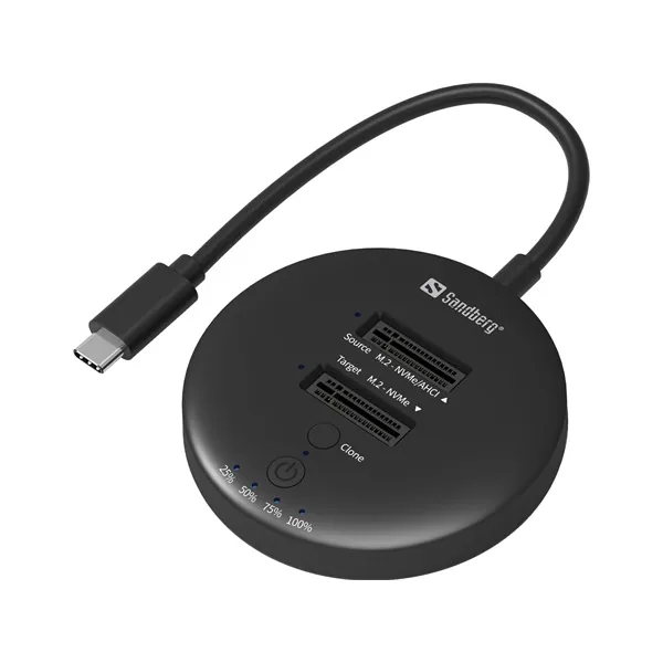 Sandberg M.2 SSD dokkoló -USB3.2 Cloner Dock for M2+NVMe