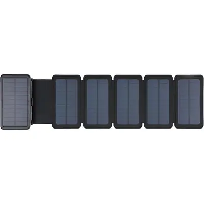 Sandberg Akkubank - Solar 6-Panel Powerbank 20000 (napelemes; kültéri; IPX4 cseppálló; LED lámpa; 2xUSB-A+USB-C)