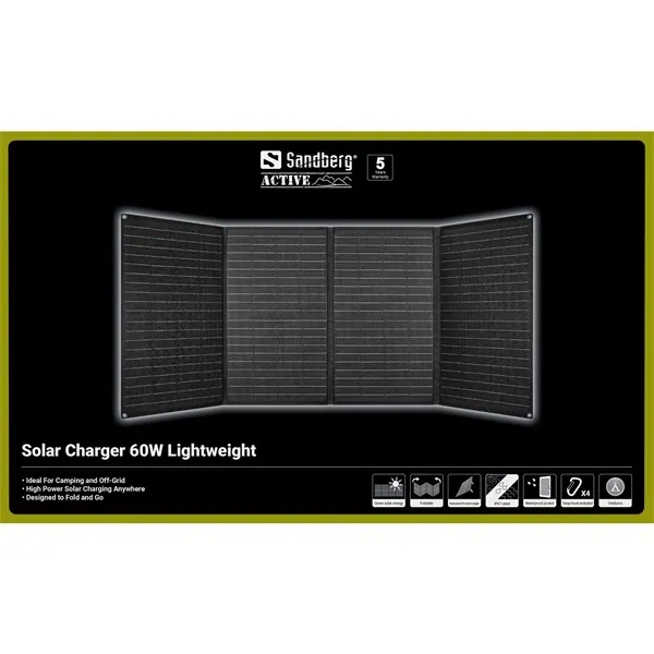 Sandberg Napelem - Solar Charger 60W Lightweight – 7. kép