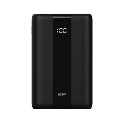 Silicon Power Akkubank - 30000mAh QX55 PowerBank Fekete (USB1- USB2: DC 5V/2.4A, USB3:Type-C :DC 12V/1.5A, Lightning)