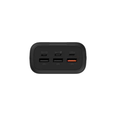 Silicon Power Akkubank - 30000mAh QX55 PowerBank Fekete (USB1- USB2: DC 5V/2.4A, USB3:Type-C :DC 12V/1.5A, Lightning) – 2. kép