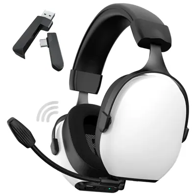 Spirit of Gamer Wireless Fejhallgató - MIC-XH1400 (MultiPlatform, 7.1,mikrofon, hangerőszabályzó, nagy-párnás, fehér) – 2. kép