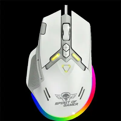 Spirit of Gamer Egér - ELITE-M60 Black (Optikai, 20000 DPI, 1000Hz, 9 programozható gomb, RGB, vezetékes, fekete) – 2. kép