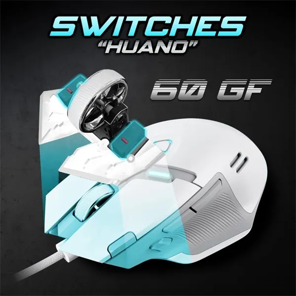 Spirit of Gamer Egér - ELITE-M60 Black (Optikai, 20000 DPI, 1000Hz, 9 programozható gomb, RGB, vezetékes, fekete) – 8. kép