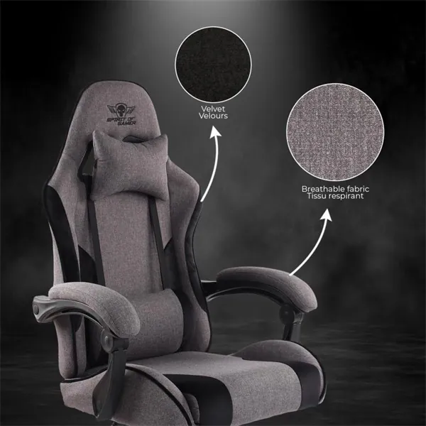 Spirit of Gamer szék - ARENA Dark Grey (állítható magasság; párnázott kartámasz; PU; max.120kg-ig, sötét-szürke) – 5. kép