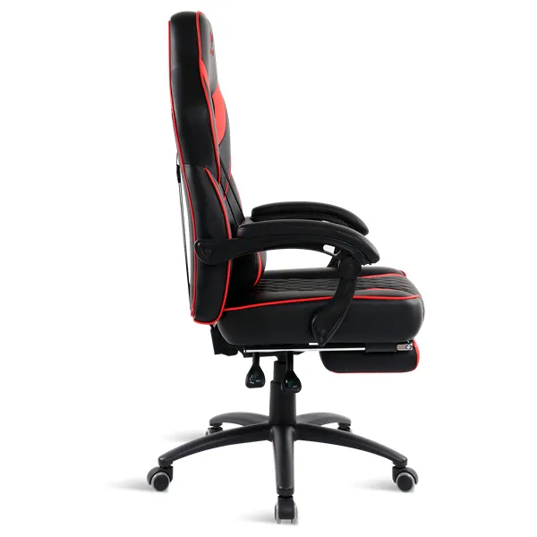 Spirit of Gamer szék - MUSTANG Red (állítható dőlés/magasság; kihajtható lábtartó; max.120kg-ig, piros) – 3. kép