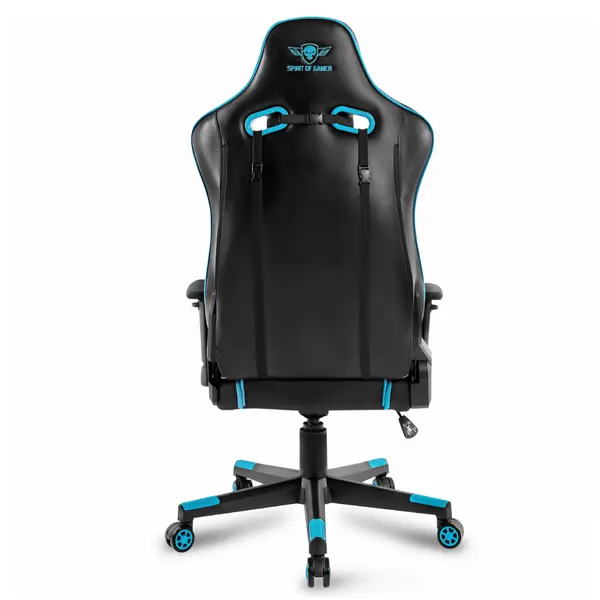 Spirit of Gamer szék - CRUSADER Blue (állítható dőlés/magasság/kartámasz; max.120kg-ig, kék) – 4. kép