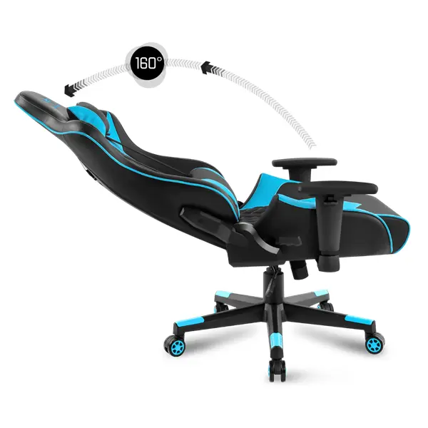 Spirit of Gamer szék - CRUSADER Blue (állítható dőlés/magasság/kartámasz; max.120kg-ig, kék) – 6. kép