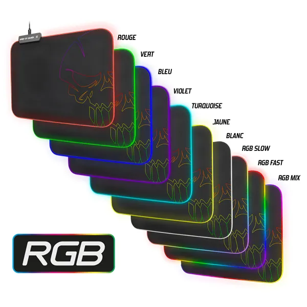 Spirit of Gamer Egérpad - RGB Medium (RGB háttérvilágítás, 350 x 255 x 3mm; fekete) – 6. kép