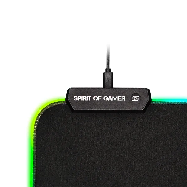 Spirit of Gamer Egérpad - RGB Medium (RGB háttérvilágítás, 350 x 255 x 3mm; fekete) – 7. kép