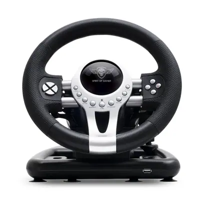 Spirit of Gamer Kormány - RACE WHEEL PRO 2 (kormány+pedálok+váltó, PC / PS3/4 / XBOX X/S/One kompatibilis, fekete) – 2. kép