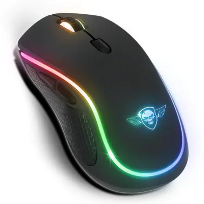 Spirit of Gamer Egér Vezeték nélküli - PRO-M9 (Optikai, 4200DPI, 6 programozható gomb, Max.: 10m, fekete) – 2. kép