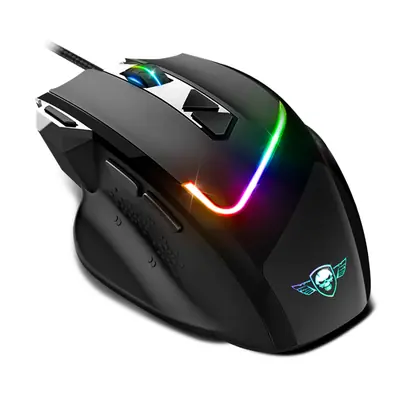 Spirit of Gamer Egér - PRO-M3 RGB (Optikai, 7200DPI, 8 gomb, harisnyázott kábel, fekete) + egérpad – 2. kép