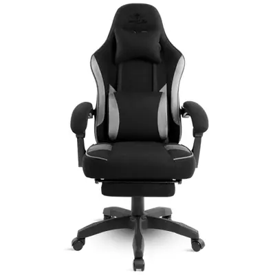 Spirit of Gamer szék - RAVEN (állítható dőlés/magasság; kihajtható lábtartó; max.120kg-ig, fekete) – 2. kép