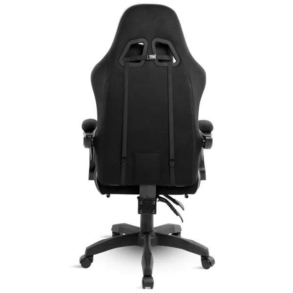 Spirit of Gamer szék - RAVEN (állítható dőlés/magasság; kihajtható lábtartó; max.120kg-ig, fekete) – 4. kép