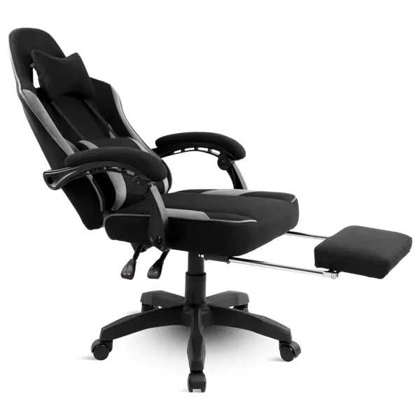 Spirit of Gamer szék - RAVEN (állítható dőlés/magasság; kihajtható lábtartó; max.120kg-ig, fekete) – 5. kép