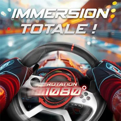 Spirit of Gamer Kormány - RACE WHEEL FORCE 1080RS (kormány+pedálok+váltó, PC/PS4/Xbox X/S/One kompatibilis, fekete) – 2. kép