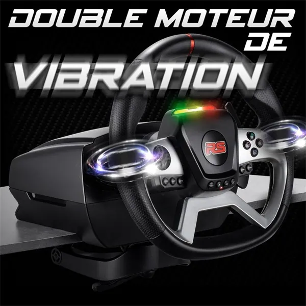 Spirit of Gamer Kormány - RACE WHEEL FORCE 1080RS (kormány+pedálok+váltó, PC/PS4/Xbox X/S/One kompatibilis, fekete) – 4. kép