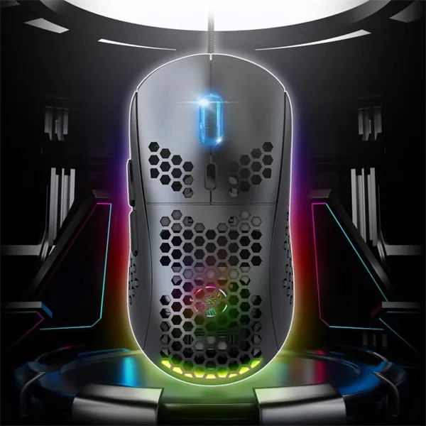 Spirit of Gamer Egér - S-PM4 RGB (Optikai, 12800DPI, 6 gomb, harisnyázott kábel, fekete) – 8. kép