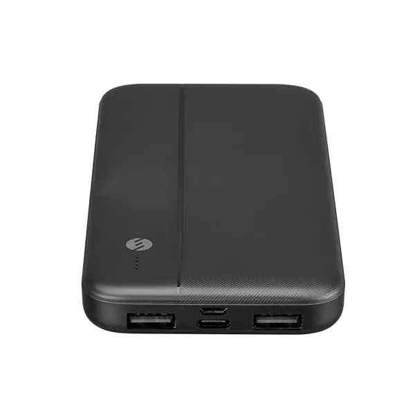 S-Link Powerbank - IP-G10N 10000mAh (2xUSB, Micro usb, Type-C, LED, fekete) – 3. kép
