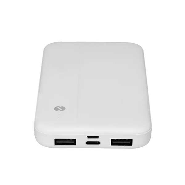 S-Link Powerbank - IP-G10N 10000mAh (2xUSB, Micro usb, Type-C, led, fehér) – 3. kép