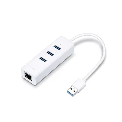 TP-Link UE330 3-Port Hub & Gigabit Ethernet Adapter 2 in 1 USB Adapter