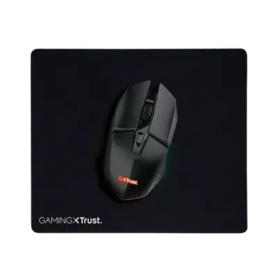 Trust Egér Gamer Vezeték nélküli - GXT112 Felox + Egérpad (Optikai érzékelő; 800-4800DPI; 6 gomb; LED; Akku; fekete)