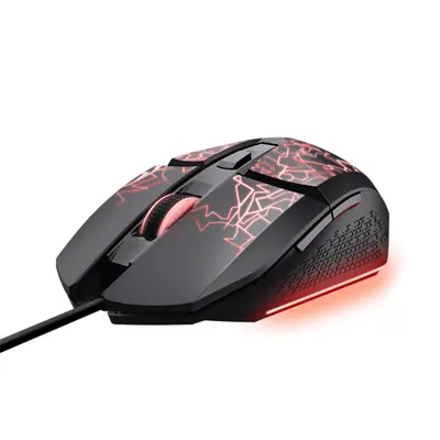 Trust Egér Gamer - GXT113 Felox (Optikai érzékelő; max 6400DPI; 6 gomb; LED; fekete)