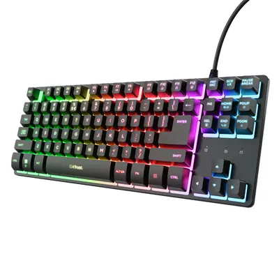 Trust Billentyűzet Gamer - GXT833 Thado TKL (LED háttérvilágítás; USB; fekete; magyar)