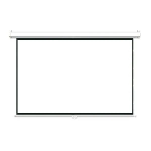 Everest 100" (1:1) manuális fali vászon - MPP-180 (180 x 180 cm, fehér váz) – 2. kép