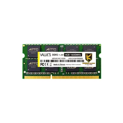 4GB 1600MHz Kingsman DDR3 So-Dimm RAM 1,35V KSD34G16C11SOL