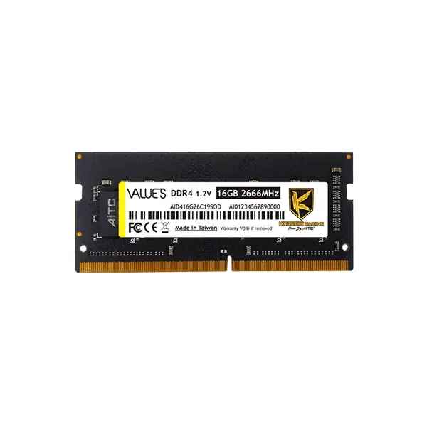 16GB 2666Mhz Kingsman DDR4 So-Dimm RAM KSD416G26C19SOD