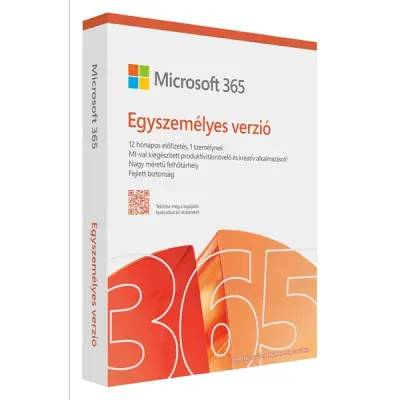 Microsoft Office csomag - Office 365 Personal (EP2-32447, 32/64bit, magyar, 1 felhasználó - 1évre)