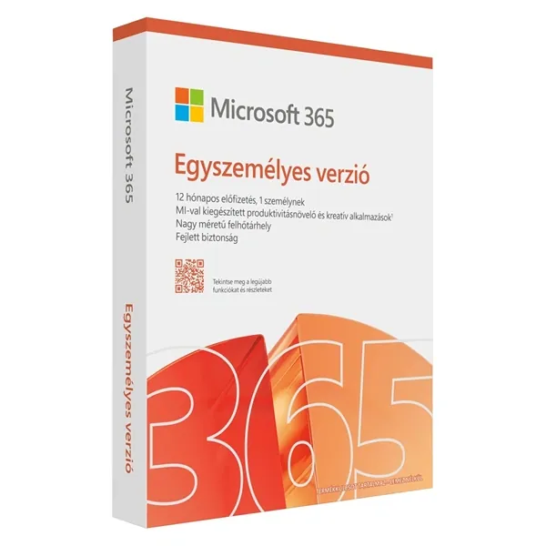 Microsoft Office csomag - Office 365 Personal (EP2-32447, 32/64bit, magyar, 1 felhasználó - 1évre)