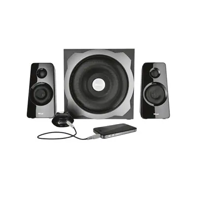 Trust Hangszóró 2.1 - Tytan Fekete (60W RMS; ERP II; hangerőszabályzó; 3,5mm jack; 230V tápcsatlakozó) – 2. kép
