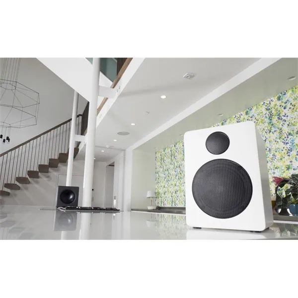 WaveMaster Hangszóró 2.0 - CUBE NEO White (50W RMS, Bluetooth, 3,5mm jack, RCA, Toslink, Távírányító, Fehér) – 4. kép