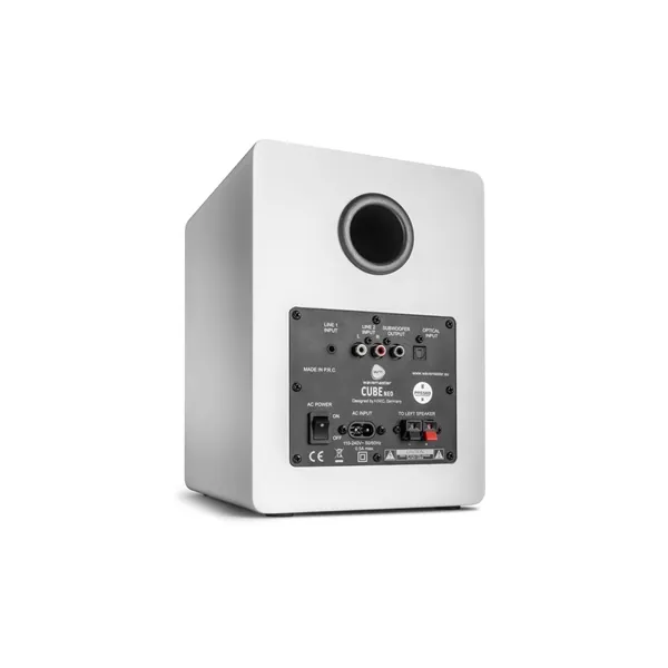 WaveMaster Hangszóró 2.0 - CUBE NEO White (50W RMS, Bluetooth, 3,5mm jack, RCA, Toslink, Távírányító, Fehér) – 7. kép