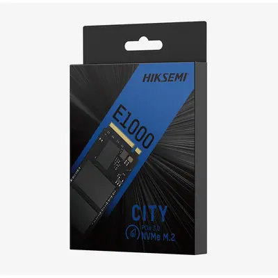 Hikvision HIKSEMI SSD 512GB - E1000 CITY (3D TLC, M.2 PCIe Gen 3x4, NVMe, r:2465MB/s, w:2410MB/s) – 2. kép