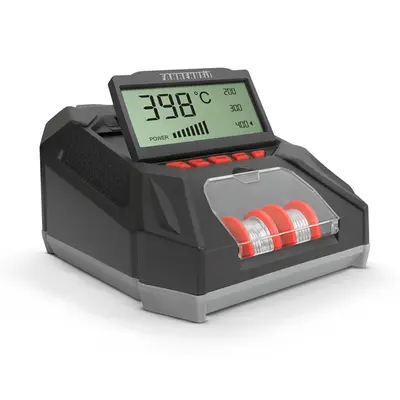 Fahrenheit digitális forrasztópáka állomás, LCD kijelzővel, pákaheggyel, ónnal és szivaccsal(28006), 230V – 2. kép