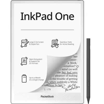 POCKETBOOK e-Reader PB1030-8-WW INKPad ONE fekete (10,3" E-Ink Mobius, auto. háttérv., 1,8GHz,32GB,3700mAh,WIFI, BT)