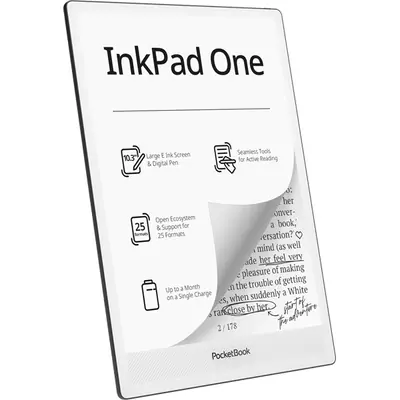 POCKETBOOK e-Reader PB1030-8-WW INKPad ONE fekete (10,3" E-Ink Mobius, auto. háttérv., 1,8GHz,32GB,3700mAh,WIFI, BT) – 2. kép