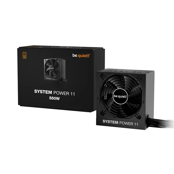 Be Quiet! Tápegység 550W - SYSTEM POWER 11 (80+ Bronze, ATX3.1, PCIe5.1, fekete) – 3. kép