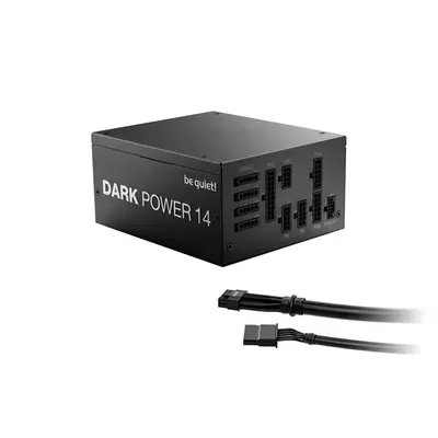 Be Quiet! Tápegység 1000W - DARK POWER 14 (80+ Titanium, ATX3.1, PCIe5.1, moduláris, fekete) – 2. kép
