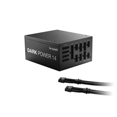 Be Quiet! Tápegység 1200W - DARK POWER 14 (80+ Titanium, ATX3.1, PCIe5.1, moduláris, fekete) – 2. kép