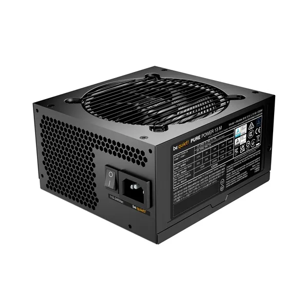 Be Quiet! Tápegység 1200W - PURE POWER 13 M (80+ Gold, ATX3.1, PCIe5.1, moduláris, fekete) – 3. kép
