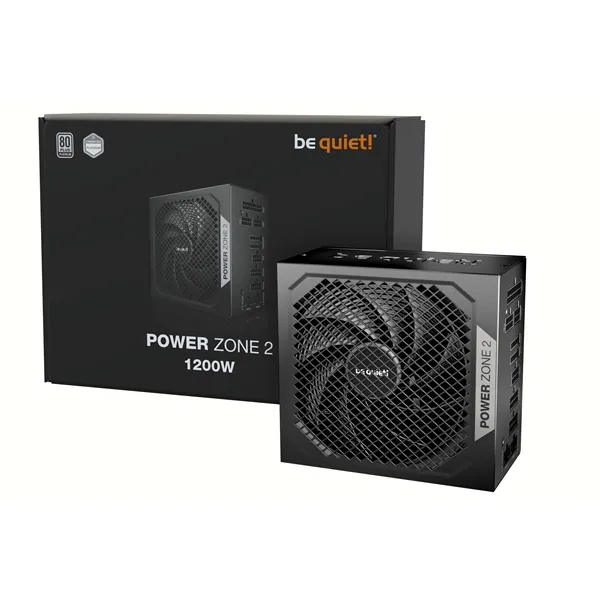 Be Quiet! Tápegység 1200W - POWER ZONE 2 (80+ Platinum, ATX3.1, moduláris, félpasszív ventilátor, fekete) – 4. kép