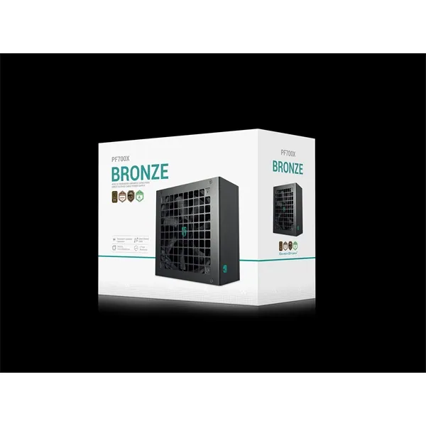 DeepCool Tápegység 700W - Gamerstorm PF700X (80 Plus Bronze, Aktív PFC, 12cm ) – 8. kép