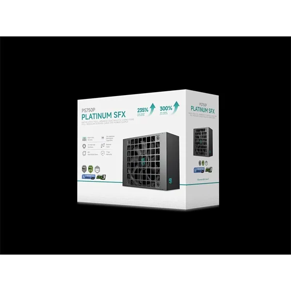DeepCool Tápegység 750W - Gamerstorm PS750P (80 Plus Platinum, SFX, ATX3.1, Aktív PFC, 12cm) – 8. kép