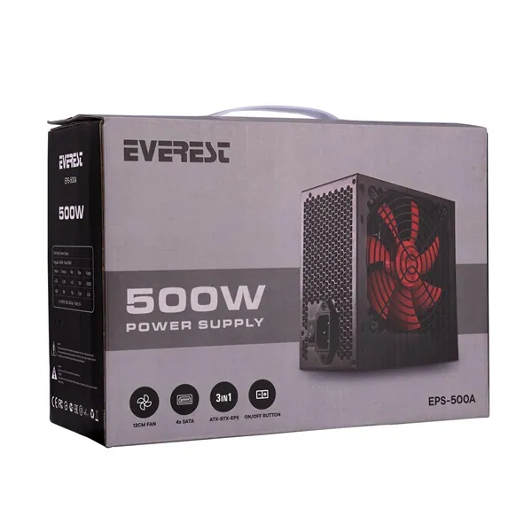 Everest Tápegység - 500W EPS-500A (12cm ventilátor) – 5. kép
